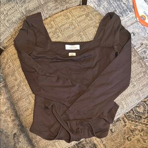 Babaton Brown Women's Bodysuit Thong Back